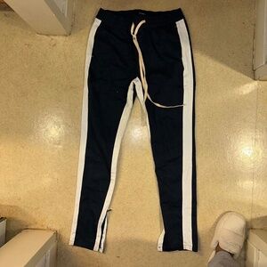 Black and white Kayden K Jogger Pants Size Large